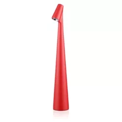 Lampa stołowa 33,5cm | Bezprzewodowa lampka nocna z wbudowanym akumulatorem | Lampka z dotykowym sterowaniem | HMS-355-RED