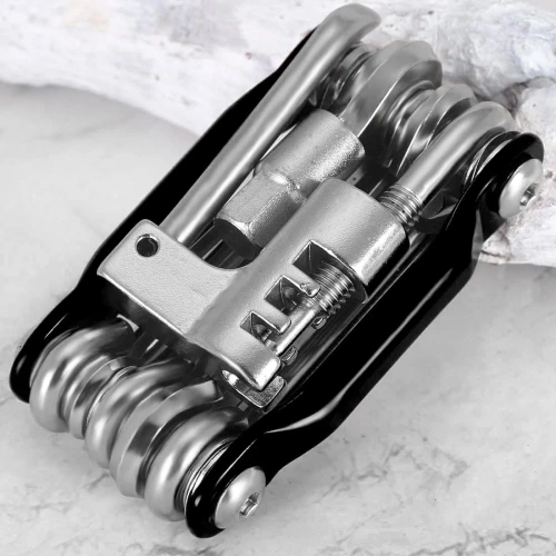 Zestaw narzędzi rowerowych 11w1 | Multitool rowerowy z rozkuwaczem łańcucha | T25-11in1