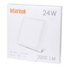 Kwadratowy plafon LED 24W | Niemrugający CCD panel natynkowy | SY-SS124