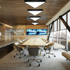 Lampa sufitowa wisząca LED 40W | trójkątna pełna | aluminium | CCD niemrugająca | Φ60x6 | LPL-007