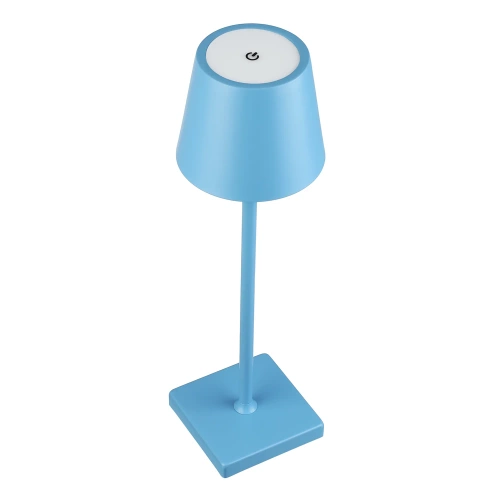 Lampka stołowa z wbudowanym akumulatorem | Dotykowa lampka nocna | HJA28-BLUE-1