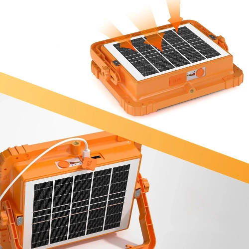 Lampa robocza solarna | Funkcja powerbanku | LED | TGD-30W-YELLOW