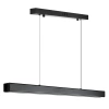 Nowoczesna prostokątna lampa wisząca | sterowanie pilotem | LED | czarna | SX41-80CM-32W-BK
