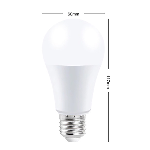 Żarówka LED RGB 16 kolorów | Gwint E27 | Kula | Pilot IR | A60-RGB-9W