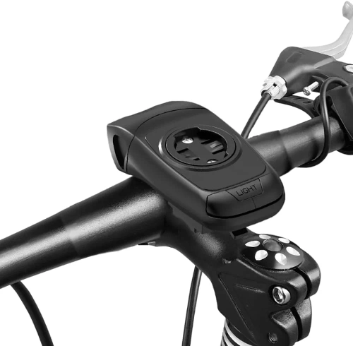 Lampa rowerowa 3w1 LED z klaksonem | Uchwyt na komputer GPS Garmin  lub telefon | Inteligentne oświetlenie z wbudowanym akumulaorem | 05BQ0062