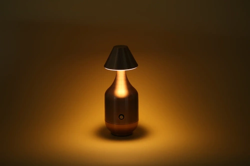 Miedziana lampa stołowa LED z wbudowanym akumulatorem | Dotykowa lampka nocna z regulacją mocy oraz barwy | Nowoczesna lampa do restauracji, hotelu, salonu | YG-D030-COPPER