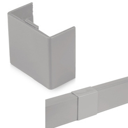 Łącznik prosty do listwy maskującej 40x20mm | szary | CDT-02