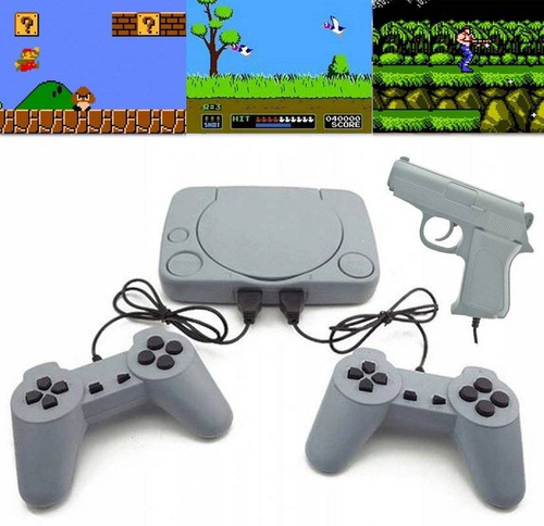 Konsola RV Retro | 16 wbudowanych gier 8-bit | 2 pady + pistolet | RS-70