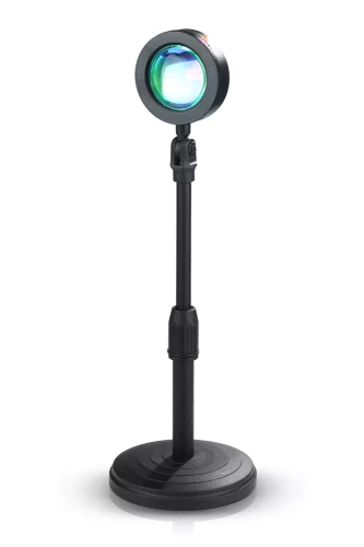 Nastrojowa lampka projekcyjna LED imitująca zachód słońca, 7 kolorowych wkładów | DQ-60