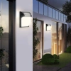 Lampa ogrodowa, kinkiet elewacyjny | IP54, E27 | aluminium + szkło | BD-C184