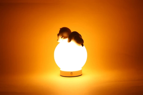 Lampka nocna z regulacją jasności | Bezprzewodowa lampka dziecięca z pieskiem | JX26-Dog