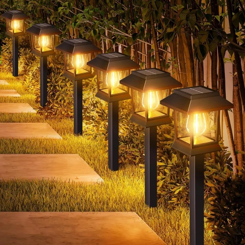 Ogrodowa lampka solarna LED | Wbiajny słupek | HK-115B