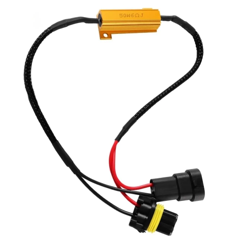 Filtr LED CAN BUS 50W 8Ω - oprawka HB4 9006 | D-50W-8-HB4