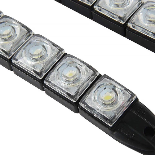 Światła do jazdy dziennej | Elastyczne lampy DRL z 12 diodami LED FLEX | DRL-006-1