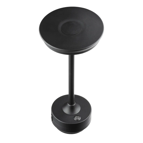 Lampa stołowa z wbudowanym akumulatorem | Lampa nocna z trzema barwami świecenia | Nastrojowa lampka do hotelu, restauracji | HJA30-BLACK