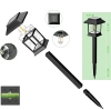 Ogrodowa lampka solarna LED | Wbiajny słupek | HK-115B