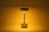 Lampa stołowa z wbudowanym akumulatorem | Lampa nocna z trzema barwami świecenia | Nastrojowa lampka do hotelu, restauracji | HJA30-SILVER