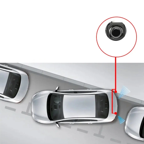 Ramka tablicy rejestracyjnej z kamerą cofania i czujnikami parkowania – 3w1 | Ramka z kamerą cofania i czujnikami – szeroki kąt, LED, wodoodporna IP67