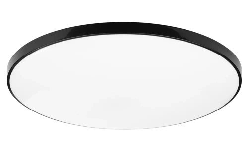 Czarny, okrągły plafon LED 24W | Niemrugający CCD panel natynkowy | RLB-C30W-B