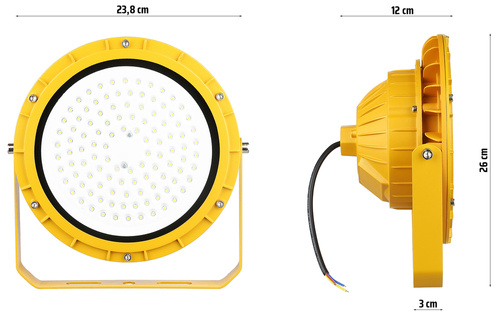 Naświetlacz przeciwwybuchowy LED Ex 50W IP65 | AE-FL50W