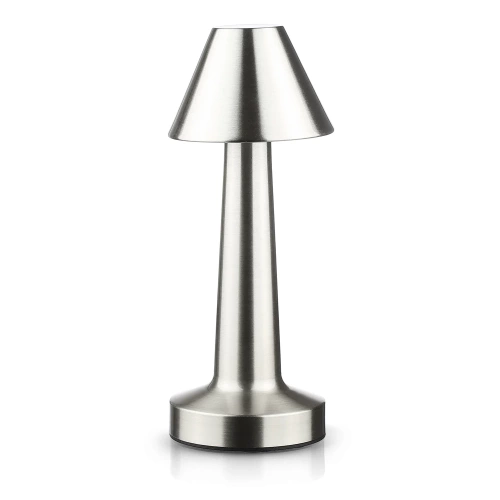 Dotykowa lampka nocna z regulowaną barwą światła | Lampka USB | HJA12-SILVER| Bezprzewodowa lampka stołowa