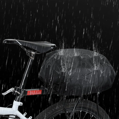 Wodoodporna sakwa rowerowa na bagażnik 27L |  Torba rowerowa z pokrowcem przeciwdeszczowym  i odblaskami | Wytrzymała torba rowerowa 3w1 | ZTB-670