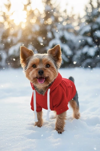 Bluza z kapturem dla psa i kota S czerwona | Ciepłe ubranko dla pupila na jesień i zimę  z kieszenią | PET-015S-RED