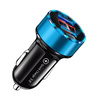 Szybka ładowarka samochodowa 2x USB z wyświetlaczem LED | Quick Charge 3.0 | Miernik napięcia | CA-003