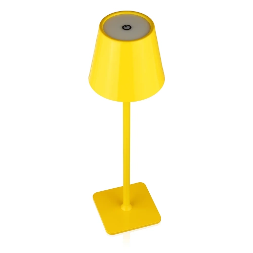 Lampka stołowa LED | Bezprzewodowa lampka nocna | Dotykowa lampka do hotelu, restauracji | HJA20-YELLOW