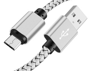 Micro USB 2M | Nylonowy kabel do telefonu Quick Charge 3.0 2A | C06