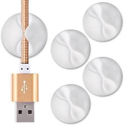 Zestaw 5 sztuk | EH26-White | Okrągły organizer do kabli