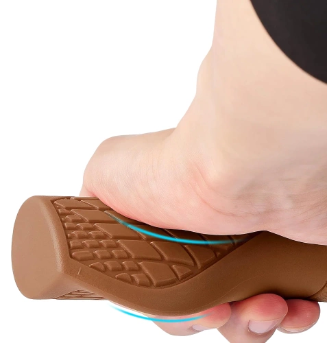 Ergonomiczne chwyty rowerowe 22.2 mm | Antypoślizgowe, amortyzujące, wygodne gripy na kierownicę | FD187-BR