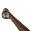 Lampa stołowa 43cm | Bezprzewodowa lampka nocna z wbudowanym akumulatorem | Lampka z dotykowym sterowaniem | HMS-455-BROWN