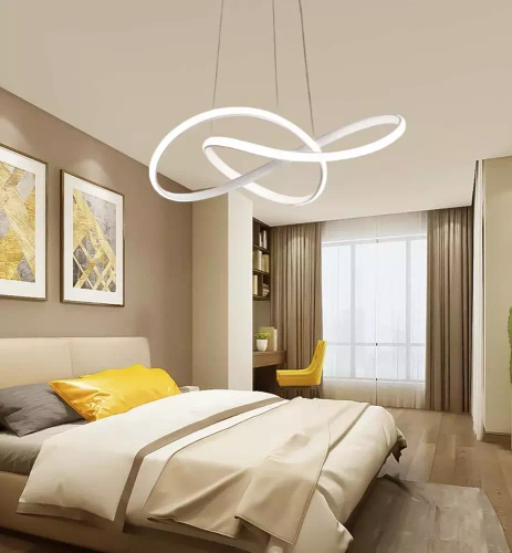 Nowoczesna lampa wisząca | LED | Biała | RLA-48W-W