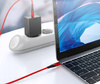 Kabel USB-C do USB-C | 1M | AP-42-1M-Type-C-Red