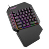 Gamingowa klawiatura jednoręczna z podświetleniem LED, keypad | T19