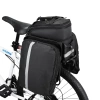 Wodoodporna sakwa rowerowa na bagażnik 27L |  Torba rowerowa z pokrowcem przeciwdeszczowym  i odblaskami | Wytrzymała torba rowerowa 3w1 | ZTB-670