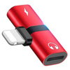 Przejściówka Lightning - 2x Lightning | Adapter audio do telefonu iPhone | UA-008