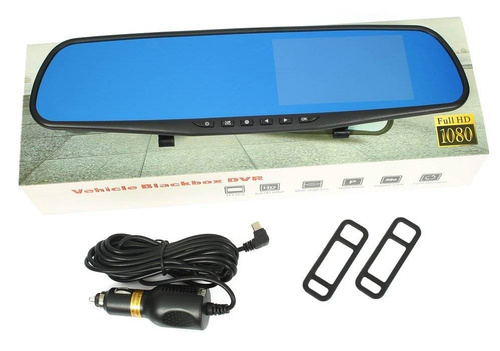 Zestaw - kamera cofania z rejestratorem jazdy  w lusterku wstecznym 4,3" TFT LCD do kamery cofania 12V PZ702-1-DVR