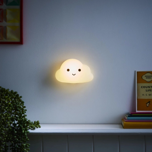 Silikonowa lampka nocna LED Chmurka | Przenośna lampka dziecięca 9 kolorów światła | Lampka ładowana USB |JL-907