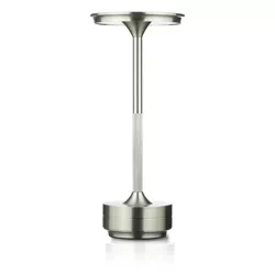 Lampa stołowa z trzema barwami świecenia | Lampka nocna z wbudowanym akumulatorem | HJA-25-GREY