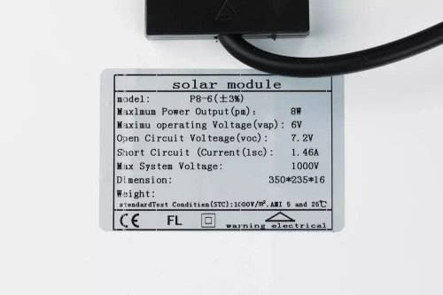 Zestaw Naświetlacz LED 100W + Panel solarny 6V/8W z pilotem | 2500lm, 6000mAh, IP66