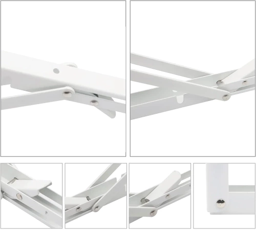 Uchwyt pod półkę | Składane wsporniki półkowe | Składane wsporniki pod półkę ,blat | FB-A40CM-WHITE