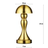 Lampa stołowa z wbudowanym akumulatorem | Lampa nocna z trzema barwami świecenia | Nastrojowa lampka do hotelu, restauracji | HJA11-A-GOLD