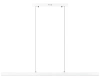Nowoczesna prostokątna lampa wisząca | sterowanie pilotem | LED | biała | SX41-120CM-48W-W