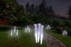 Kwiatek solarny | Ogrodowa lampa solarna LED Zimne ognie | 90 cm, 600 mAh | FLD-45-WHITE