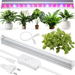 Lampa do wzrostu kwiatów | Lampa 6W do uprawy roślin | Lampa z kablem zasilającym oraz przewodem łączeniowym | DG-T5-White