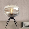 Stylowa lampka nocna z szklanym kloszem | Nowoczesna szklana lampka stołowa | BH-233-TS