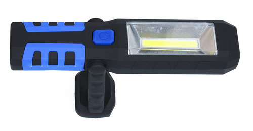 Akumulatorowa lampa warsztatowa LED 3W z hakiem i magnetyczną podstawą | 2600 mAh | 3 tryby światła | W29