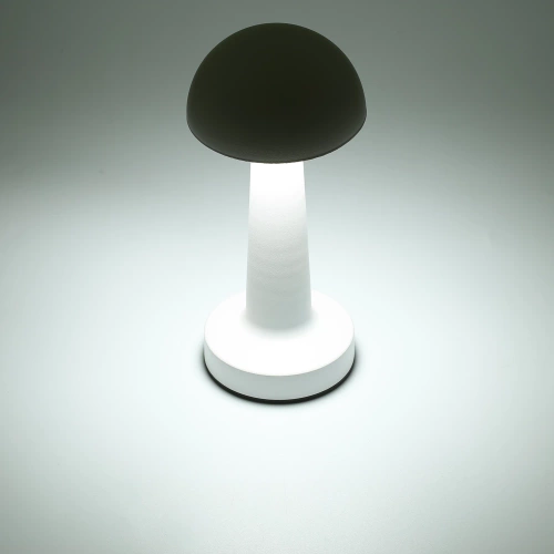 Bezprzewodowa lampka stołowa | Dotykowa lampka nocna z regulowaną barwą światła | Lampka GRZYBEK USB | HJA11-SILVER
